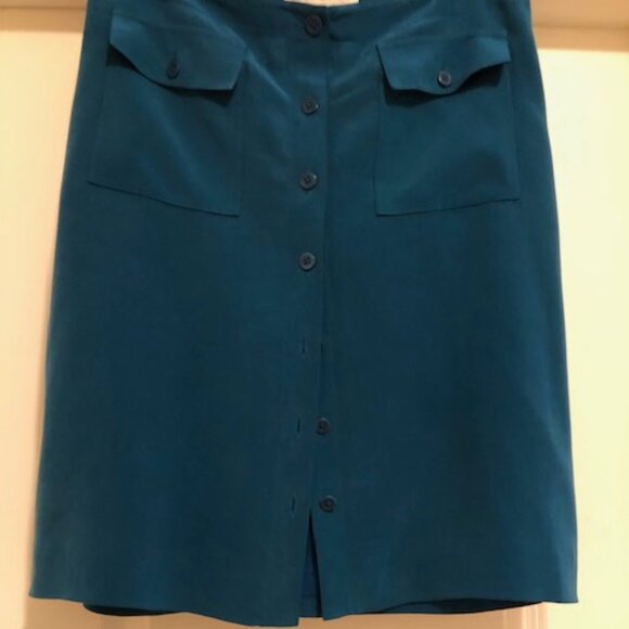 Jones New York Skirt, 100% Silk, Size 12 - Picture 7 of 9
